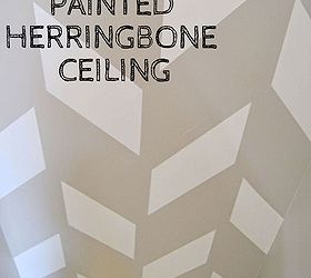 painting a ceiling in a herringbone pattern, diy, how to, paint colors, painting, stairs, walls ceilings, I really wanted a different look on the ceiling going down the steps to the basement I mean basements are usually pretty dimly lit and boring and I wanted ours to say hello I am new and fresh So herringbone it is