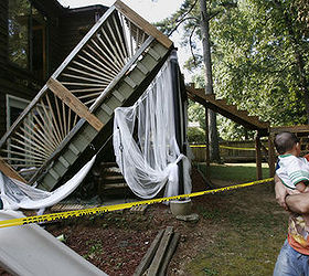 does your deck have any of these signs of trouble, decks, home maintenance repairs, This Lawrenceville GA deck collapsed in 2009 during a wedding party