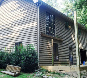this project was with our local county s community rehabilitation program the, home improvement, windows, Demolished deck replaced siding
