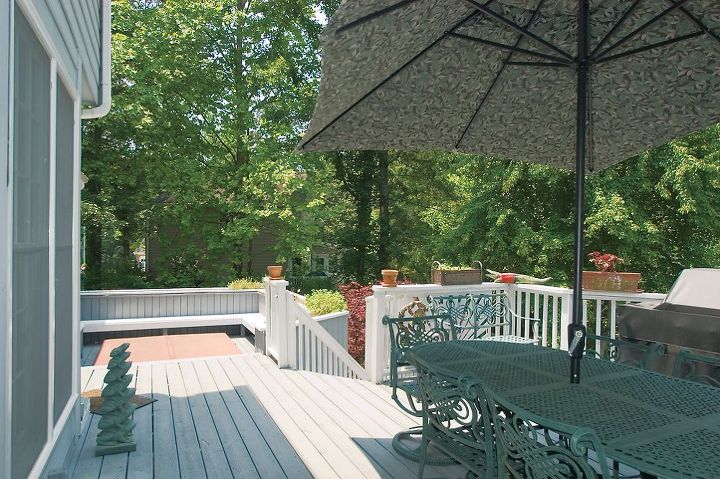 is this rainy atlanta week making anyone else wish for spring in honor of our, decks, outdoor living, pool designs, spas, The view as you walk out of the enclosed sunroom onto the deck