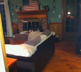my fiance a huge diy er and i replaced the carpet with real hardwood floors this, flooring, hardwood floors, living room ideas, Den