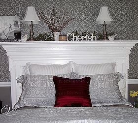 how to make a headboard out of a mantel, bedroom ideas, repurposing upcycling