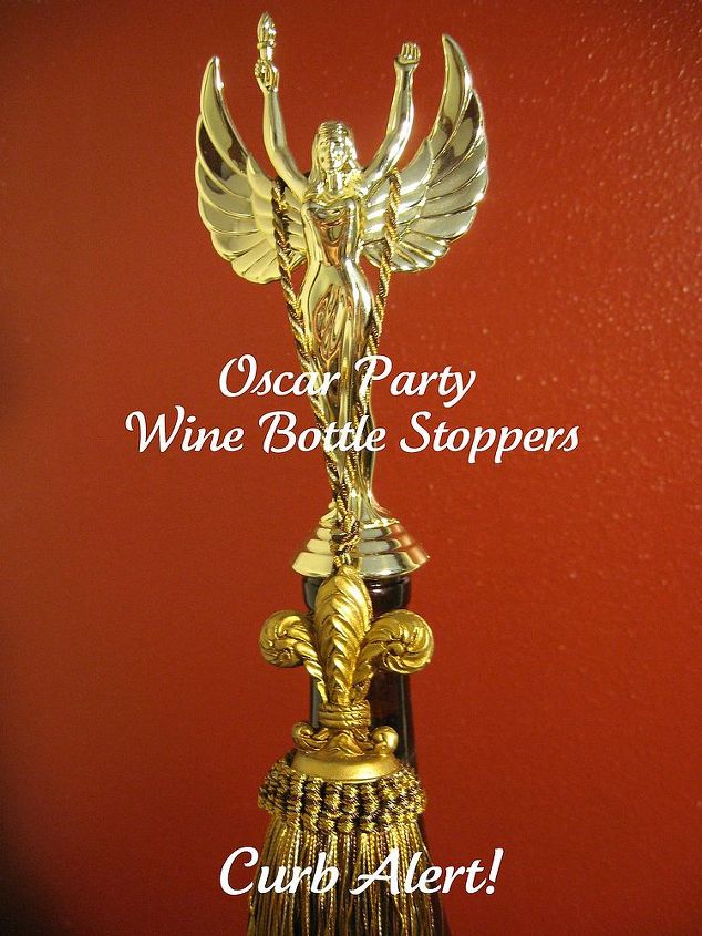 diy wine bottle stoppers out of old trophys, repurposing upcycling