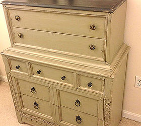 revamped antique dresser, chalk paint, painted furniture, repurposing upcycling, rustic furniture