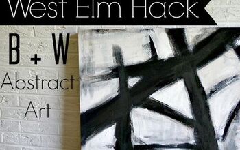 West Elm Hack// B +W Arte Abstracto