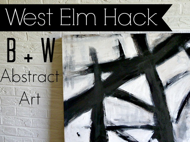 west elm hack arte abstrata b w, Fa a sua pr pria arte abstrata em preto e branco como a vers o de West Elm por menos de US 15