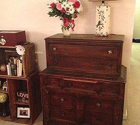 revamped antique dresser, chalk paint, painted furniture, repurposing upcycling, rustic furniture