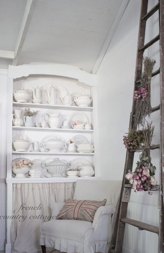 collecting white china, home decor, painted furniture