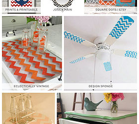 seven super easy chevron crafts, crafts, painting