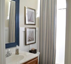son s revamped bathroom, bathroom ideas, home decor, AFTER A calmer more neutral look I will be painting the cabinet soon