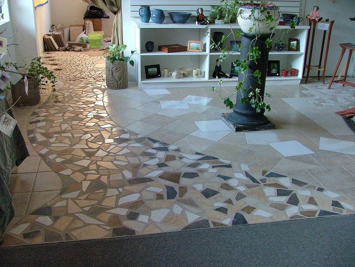 6th and trade gallery floor, flooring, tile flooring, tiling