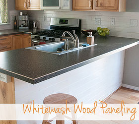 how to install and whitewash wood paneling, diy, how to, painting, woodworking projects