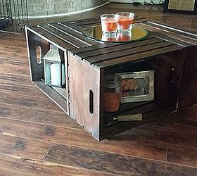 crate coffee table, diy, painted furniture, pallet, repurposing upcycling