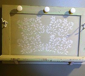 cabinet door up cycled with chalk paint and a few other goodies, repurposing upcycling, I added cup hooks along the underside of the shelf after this picture was taken