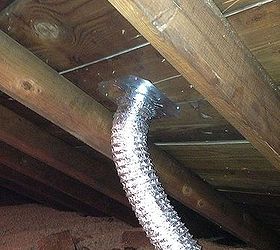 is your bathroom properly ventilated, home maintenance repairs, how to, hvac, The duct shown is terminated to the exterior which is required by code in most areas Minimize the twists turns and fittings used in the ductwork for the best airflow