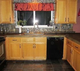 our concrete countertops, concrete masonry, concrete countertops, countertops, diy, kitchen design, Yay it s done and cleaned up