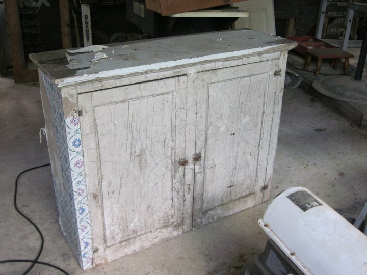 refurbished hutch, painted furniture, Before