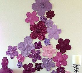 foil flowers wall d cor diy, crafts, home decor, wall decor, Art work can be so expensive and sometimes difficult finding exactly what you want Getting creative is always the best way to go when decorating