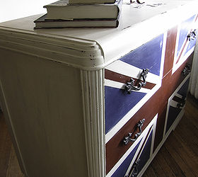 cream version of the union jack dresser, painted furniture