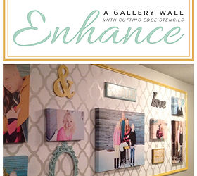 enhance a gallery wall with stencils, home decor, wall decor