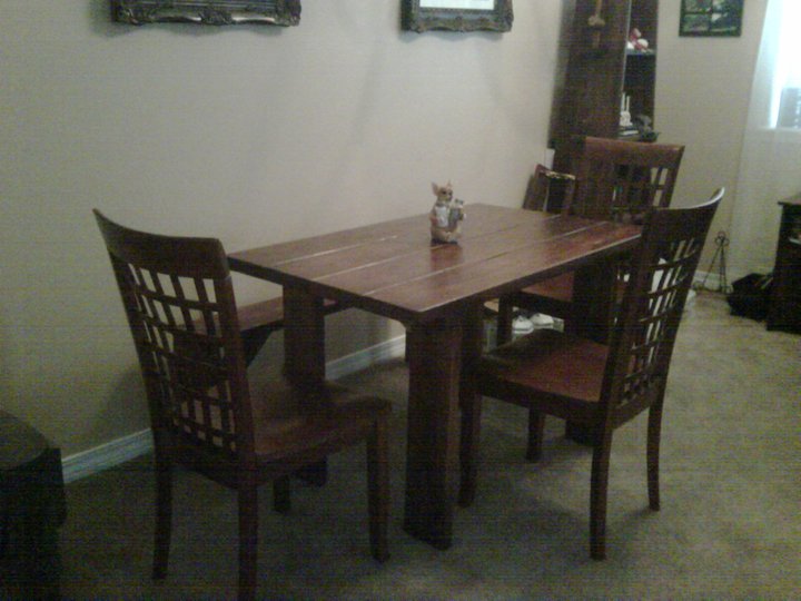 dinning table, painted furniture, woodworking projects