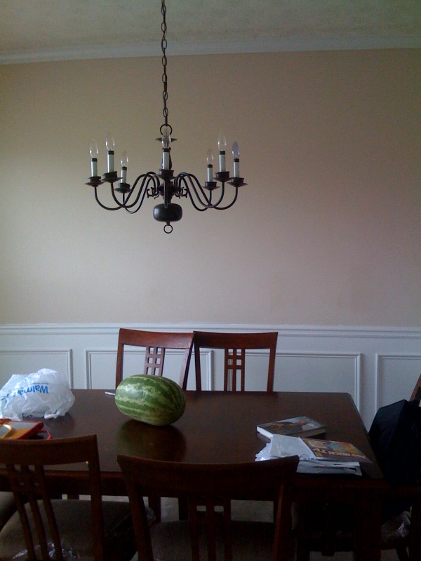 painting living room and dining room, dining room ideas, flooring, hardwood floors, painting, Before