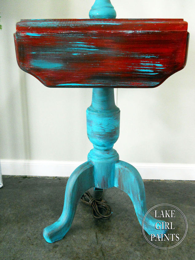 layered paint style, painted furniture