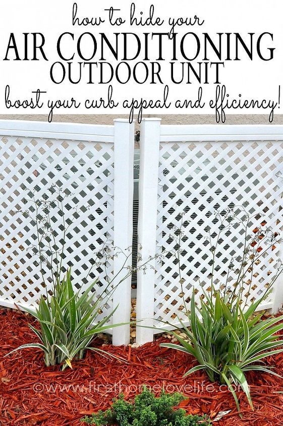 how to cover your ac unit, curb appeal, hvac
