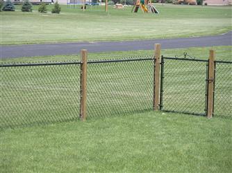 fencing by fence center, fences, 48 high Black Chain Link Fence