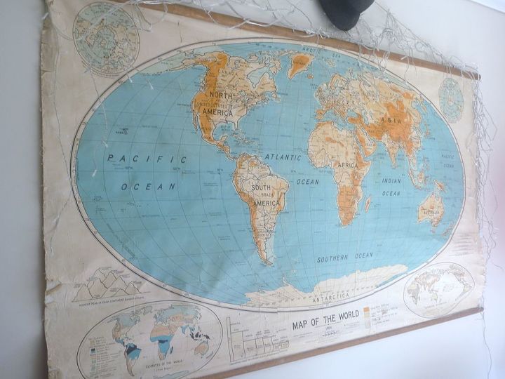 our world map, home decor