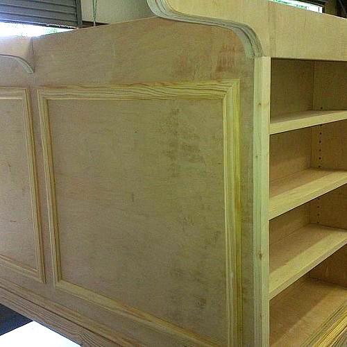 kitchen island made from 3 4 birch plywood and 1 oak board top, diy, kitchen design, kitchen island, woodworking projects, Backside