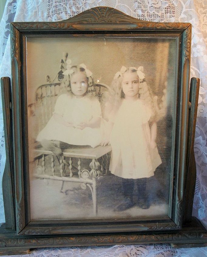 i m needing some help determining the age of this framed photo please, home decor