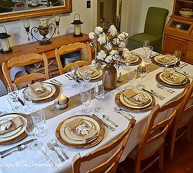 cotton on our thanksgiving table, seasonal holiday d cor, thanksgiving decorations, Rustic and Refined Thanksgiving Tablescape