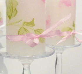 personalised candles decoupage on candles, crafts, decoupage