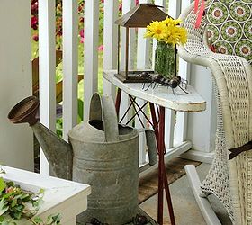time to get the front porch ready for summer, curb appeal, outdoor living, porches, Vintage accessories add some charm
