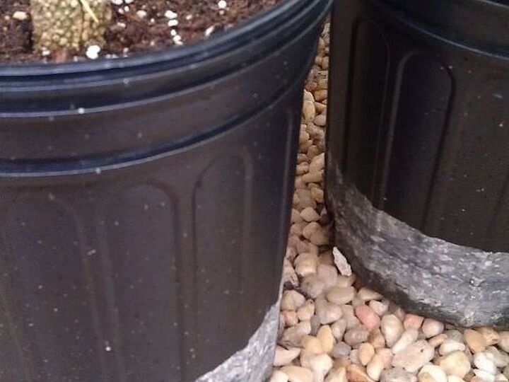 q what is this white powder on my pots, cleaning tips, container gardening, gardening