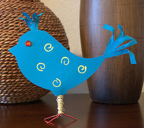 recycled plastic bottle spring bird, crafts, repurposing upcycling