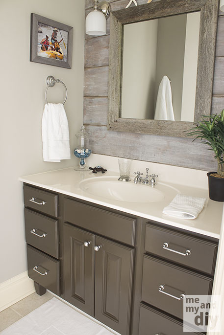 half bathroom reveal, bathroom ideas, home decor, Here s the after a completely new look