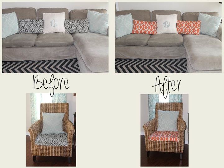 quick living room update for spring, home decor, living room ideas, painted furniture