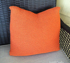 diy crate and barrel inspired knit pillow, crafts, home decor, Relax