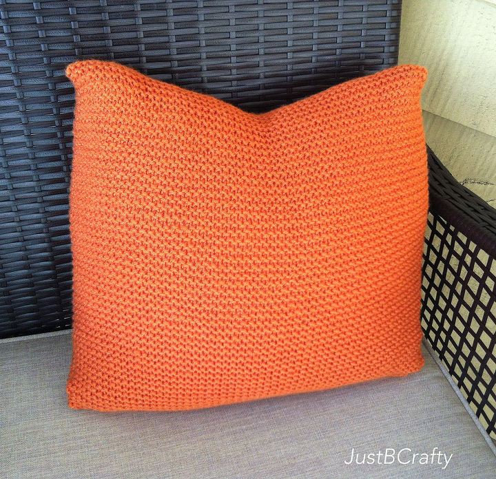 diy crate and barrel inspired knit pillow, crafts, home decor, Relax