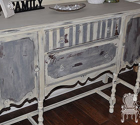 painted buffet, painted furniture