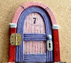 diy fairy door, crafts, I found this Fairy Door at a flee market I needed to find a piece of wood to mount the door on to fit in the hole in the tree