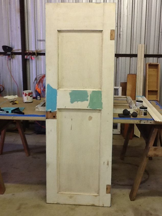 old door found in a dilapidated farm house repurposed for use in entry or hallway, doors, painting, repurposing upcycling