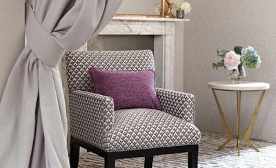 2014 color schemes purple yellow teal geometric and floral designs, bedroom ideas, home decor, Tiny amounts of purple go along way it looks great in this mostly gray and white muted room