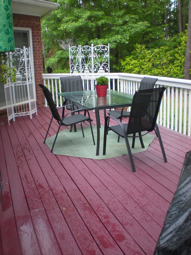 re did deck top color, decks, home maintenance repairs