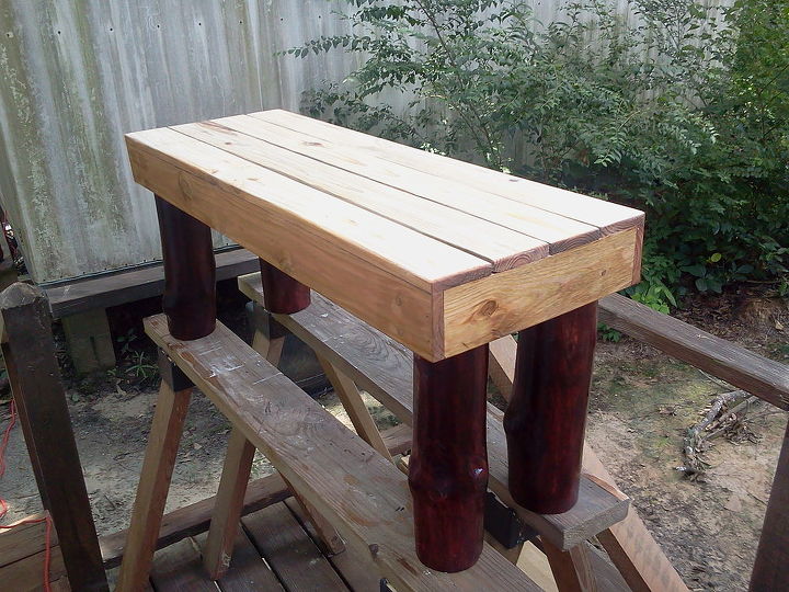 foot bench for garden or the end of your bed, diy, painted furniture, woodworking projects