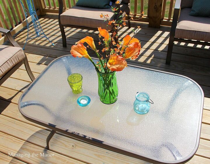 outdoor spring decor, decks, outdoor living