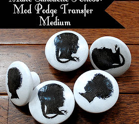 image transfer silhouette knobs tutorial, crafts, decoupage, windows, These are the knobs I created I think they would be fun to use on a Child s Coat Rack or a Dresser