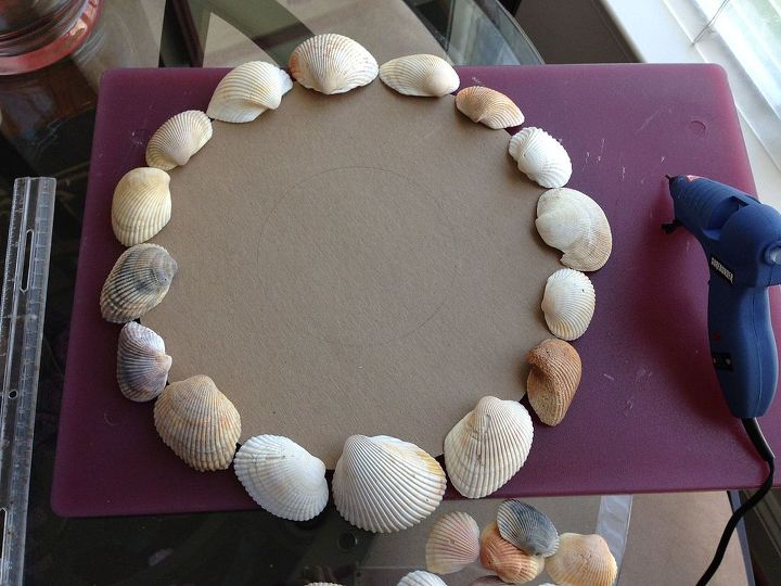 seashell candleholder diy, crafts, home decor